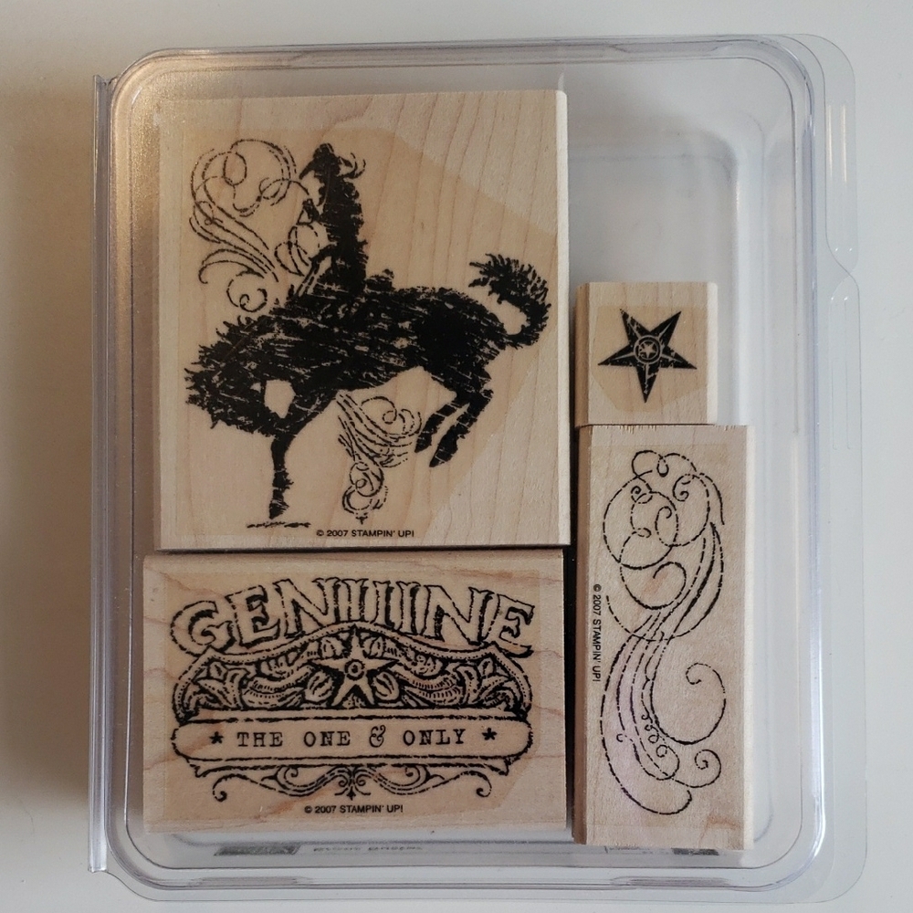 Stampin' Up! Wooden Stamp Set with Horse Design